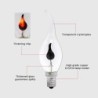 LED lamp - flikkerende kaarsvlam licht - E14 / E27 - 3W - 220V - 10 stuksE27