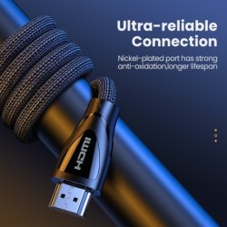 Ugreen - Câble HDMI 2.1 - 8K/60Hz / 4K/120Hz - 48Gbps - HDR10 / HDCP2.2