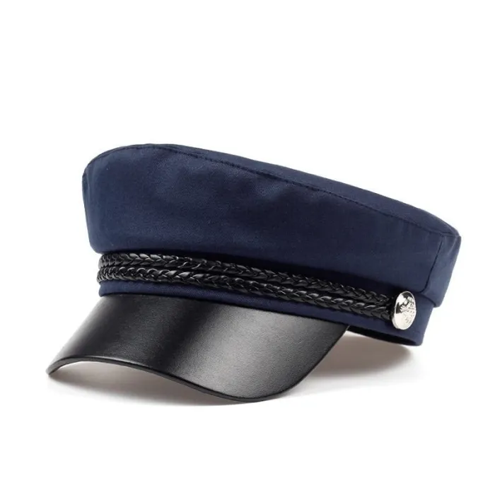 Modieuze pet met vizier - militair / kapiteinsstijl - unisexPetten & Hoeden