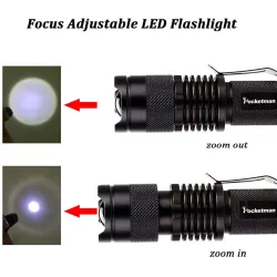 MECO Q5 - aluminium mini LED zaklamp - 500LMZaklampen