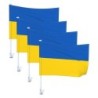 Drapeau de l'Ukraine - décoration de voiture - 4 pièces