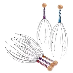 Massage de la tête - massage anti-stress du cuir chevelu et du cou