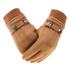 Warme winterhandschoenen van suède - met fleece - touchscreenfunctie - unisexHandschoenen