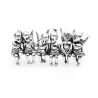 Vintage broche - 6 geluksengeltjesBroches