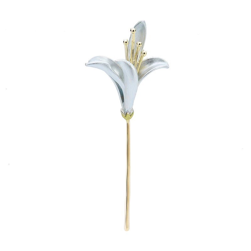 Broche élégante avec fleur de lys
