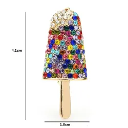 Broche élégante - glace popsicle pétillante