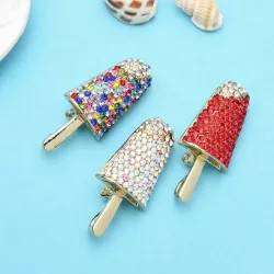 Broche élégante - glace popsicle pétillante