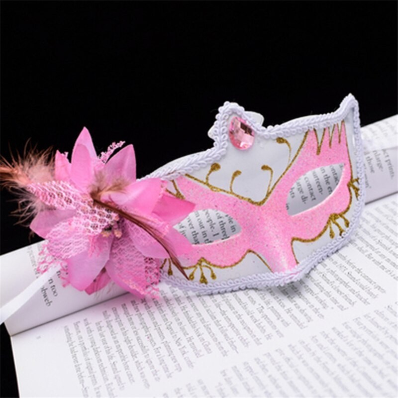 Sexy Venetiaans oogmasker - met diamant / veerbloem / glitterMaskers