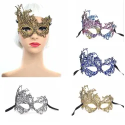 Masque pour les yeux coloré - dentelle évidée - pour mascarade / Halloween