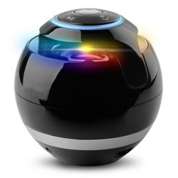 Bluetooth - mini ronde luidspreker - LED - met subwoofer - Hi-Fi - TF - FM - AUX - magische balBluetooth Luidsprekers