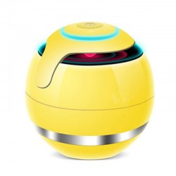 Bluetooth - mini ronde luidspreker - LED - met subwoofer - Hi-Fi - TF - FM - AUX - magische balBluetooth Luidsprekers