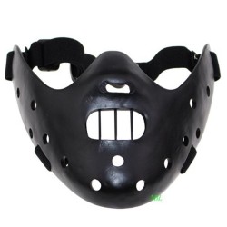 Silence Of The Lambs - Hannibal Lecter - half gezichtsmasker van hars - Halloween / carnavalsMaskers