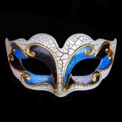 Venetiaans oogmasker - gebarsten patroon - maskerade / HalloweenMaskers