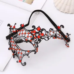 Masque pour les yeux vénitien sexy - avec cristaux - fer évidé