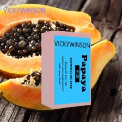 Natuurlijke biologische kruidenzeep - whitening / lightening - groene papaya - 50gHuid