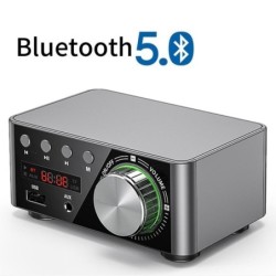 Mini amplificateur numérique - classe D - HiFi - Bluetooth 5.0 - Tpa3116 - 50W*2 - USB - AUX - IN