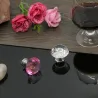 Boutons de meubles élégants - forme de diamant en verre