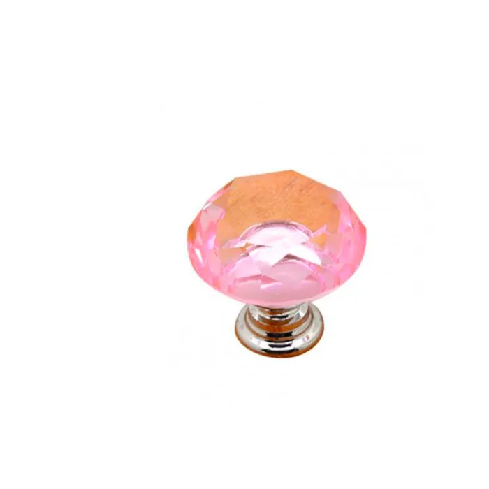 Elegant furniture knobs - glass diamond shapeFurniture