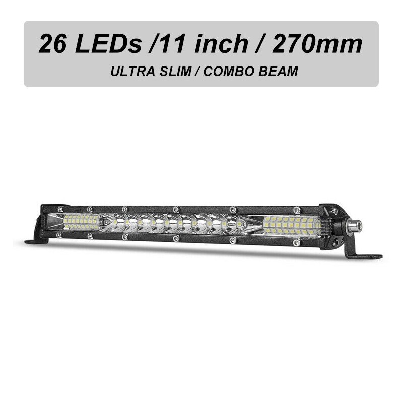 Aluminium - Barre lumineuse LED - 78W/156W/234W - 12V/24V - VTT - camion - voiture - bateau