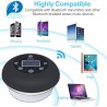 Bluetooth - sans fil - portable - haut-parleur de douche - étanche - avec microphone - FM - écran LCD