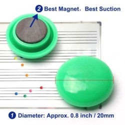Kleurrijke magnetische buttons - papier / whiteboard houders - speldjes - koelkastmagneten - 20mm - 10 stuksMagneten