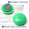Boutons magnétiques colorés - porte-papier / tableau blanc - épingles - aimants pour réfrigérateur - 20mm - 10 pièces