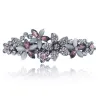 Barrette élégante - épingle à cheveux - avec fleurs en cristal
