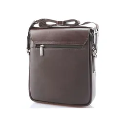Vintage leren schouder/crossbody tas - 19*21*7cmTassen