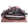 Vintage leren schouder/crossbody tas - 19*21*7cmTassen