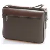 Vintage schouder / crossbody leren tas - breed - 34 * 24 * 8cmTassen