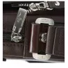 Vintage schouder / crossbody leren tas - breed - 34 * 24 * 8cmTassen