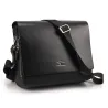 Vintage schouder / crossbody leren tas - breed - 34 * 24 * 8cmTassen