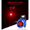 Lampe de vélo à LED - voyant d'avertissement de sécurité - étanche