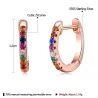 Elegante kleine oorringen - met zirkonia - 925 sterling zilverOorbellen