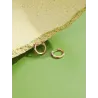 Elegante kleine oorringen - met zirkonia - 925 sterling zilverOorbellen