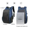 Modieuze rugzak - 15,6 inch laptoptas - USB-oplaadpoort - waterdichtRugzakken