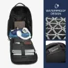 OZUKO - modieuze rugzak - 15,6 inch laptoptas - anti-diefstal - met schoenenvak - USB-oplaadpoort - waterdichtRugzakken