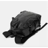Sac à dos en cuir à la mode - sac pour ordinateur portable 15,6 pouces - trou pour écouteurs - étanche