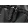 Sac à dos en cuir à la mode - sac pour ordinateur portable 15,6 pouces - trou pour écouteurs - étanche