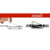 Metalen mesh band - armband - voor Xiaomi Mi Band 2 / 3 / 4 / 5-6Smart-Wear