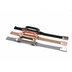 Metalen mesh band - armband - voor Xiaomi Mi Band 2 / 3 / 4 / 5-6Smart-Wear