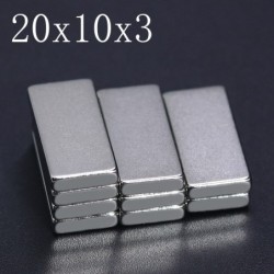 N35 - neodymium magneet - sterk blok - 20mm * 10mm * 3mm - 5 - 100 stuksN35
