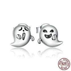 Kleine oorknopjes - 925 sterling zilver - spookjeOorbellen