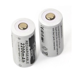 37V 2200mAh CR123A 16340 lithium batterij - oplaadbaar - 4 stuksBatterijen