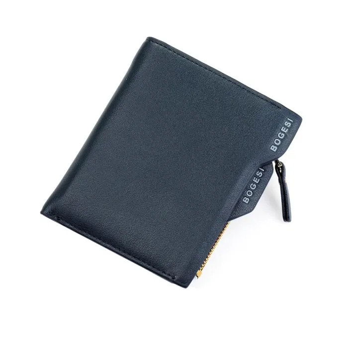 Kleine portemonnee voor heren - portemonnee met rits - munt-/creditcardhouderPortemonnee