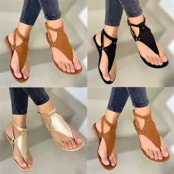 Zomerse gladiator sandalen - met enkelbandje - platte zoolSandalen