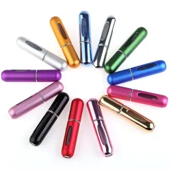 Mini lege parfumflesje - navulbaar - met verstuiver - aluminium flacon - 5mlParfum