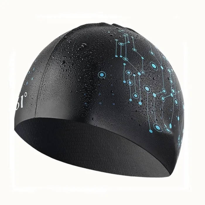 361 - bonnet de bain en silicone - imperméable - unisexe