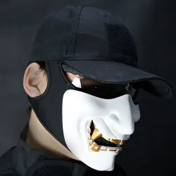Half face mask - for Halloween - paintball - airsoft gunMasks