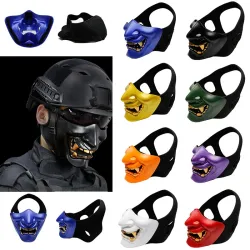 Demi-masque - pour Halloween - paintball - pistolet airsoft